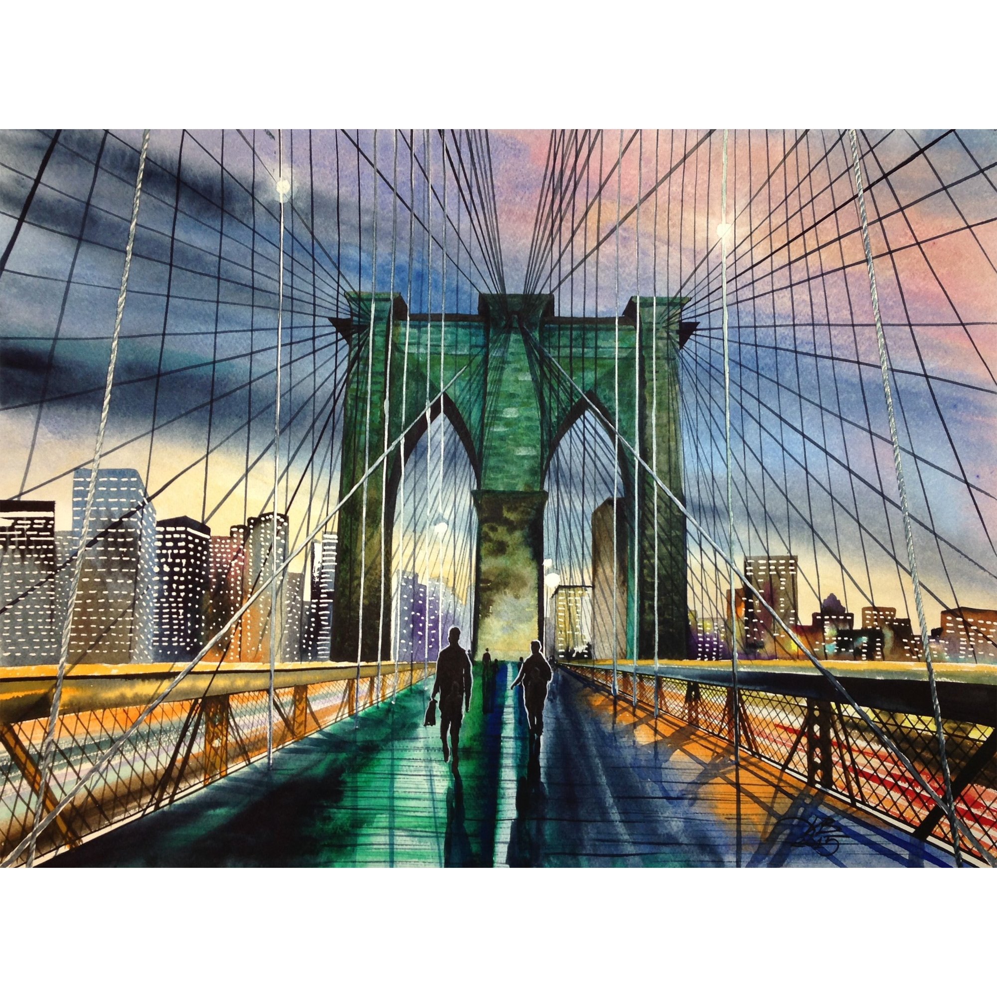 Картина мост. Бруклинский мост акварель. Эмили Бруклинский мост. Живопись картины Бруклинский мост. Бруклинский мост Майя Вронская.