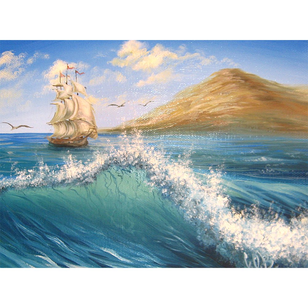 Морской бриз купить. "Морской Бриз" художника Ивана Козлова. Картина морской Бриз. Картина морская стильная. Морские картины в виде мультика.